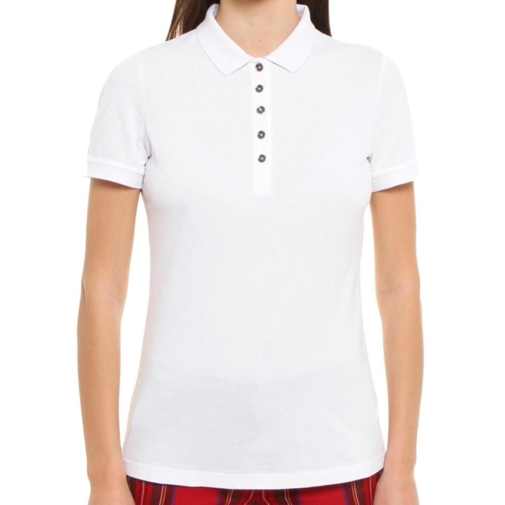Burberry polo shirt, white